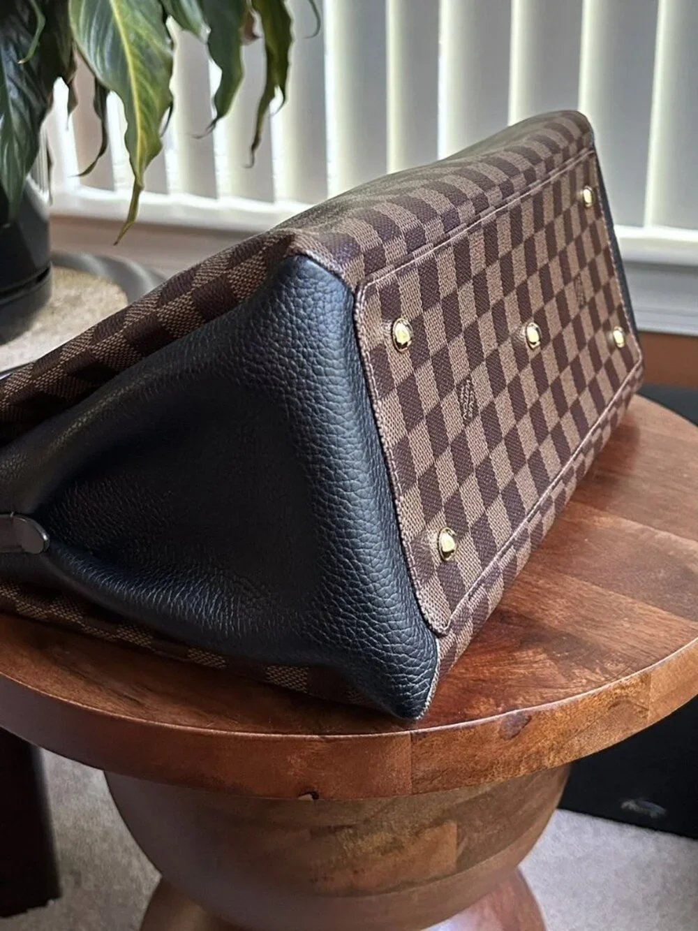 LOUIS VUITTON Damier Ebene Normandy Bag, Black